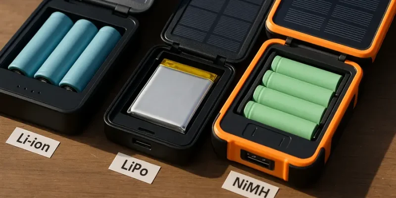 Solar Charger Battery Types Explained: Li-ion, LiPo, and What’s Next